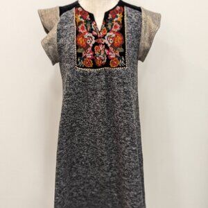 THML Gray tapestry styled dress